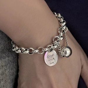 *NEW 925 Sterling Silver Chunky Chain Bracelet